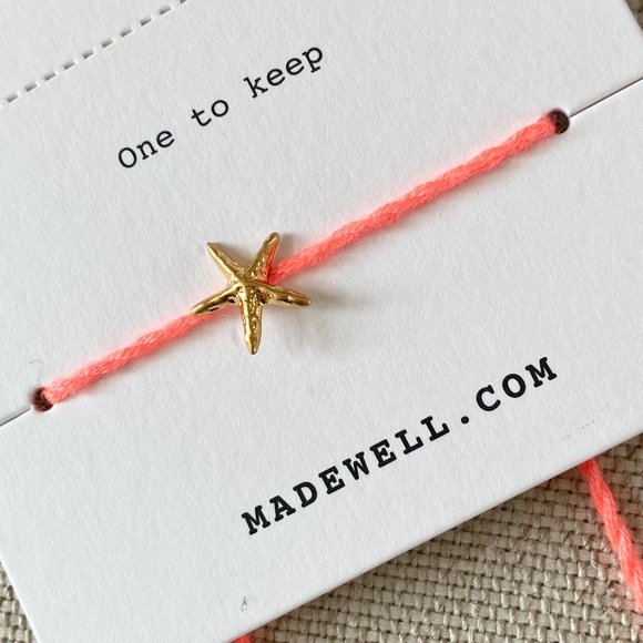 Madewell NWT Pair of Starfish Friendship Bracelets - Picture 3 of 4